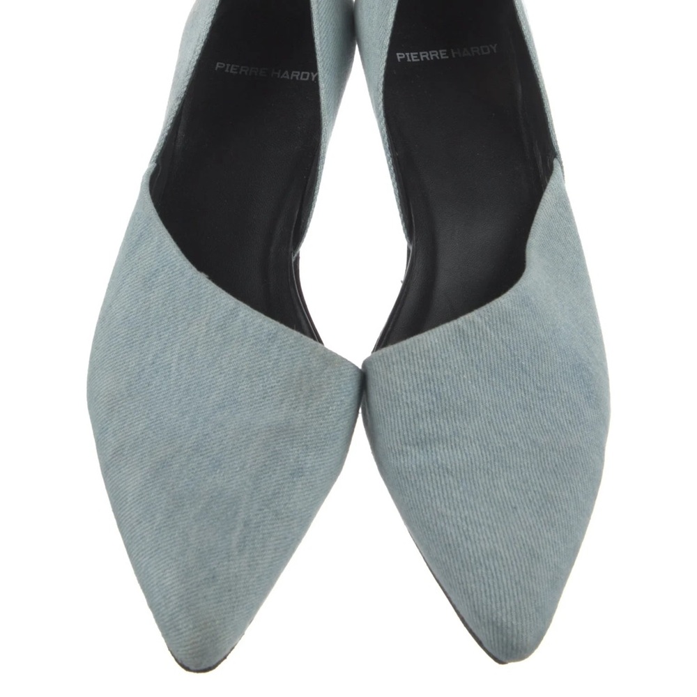 Pierre Hardy Denim D’Orsay Flats sz 40